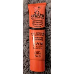 Dr. Pawpaw Tinted Peach Pink Soothing Balm Lips Cheek Skin 0.84 FL. Oz. New